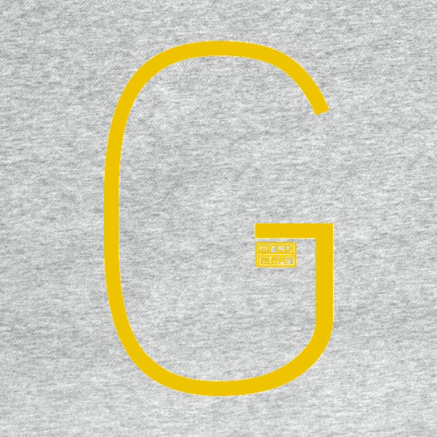 Letter G Simple Thin Clean Minimalist Line Initial by porcodiseno